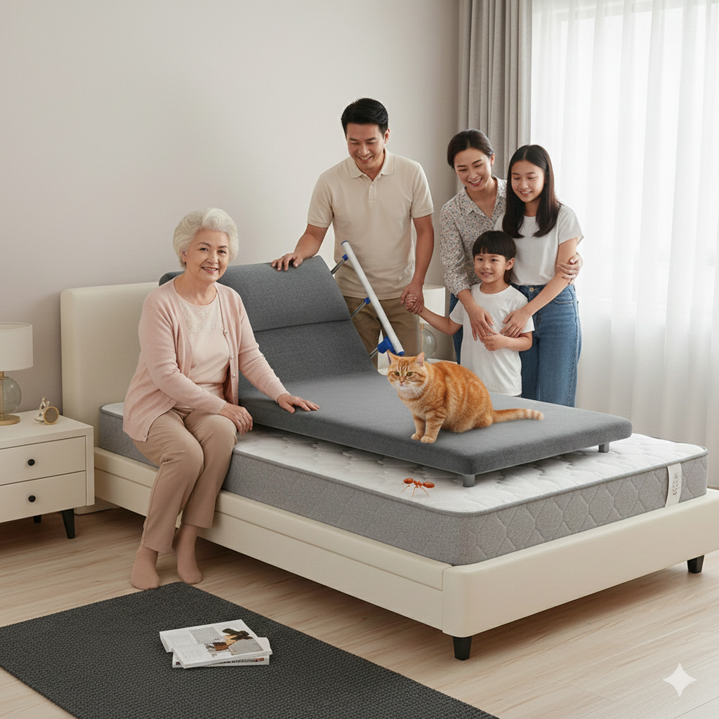 紅螞蟻日式電動床墊